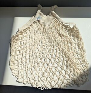 Filt French Net Market Bag 100% Organic Cotton String Tote Ecru Cream